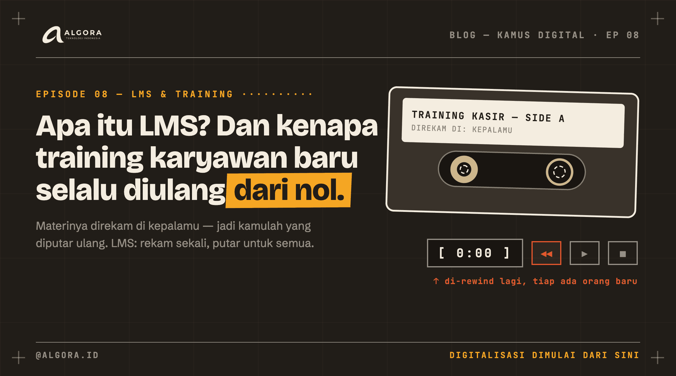 Apa itu LMS? (Dan Kenapa Training Karyawan Baru Selalu Diulang dari Nol)