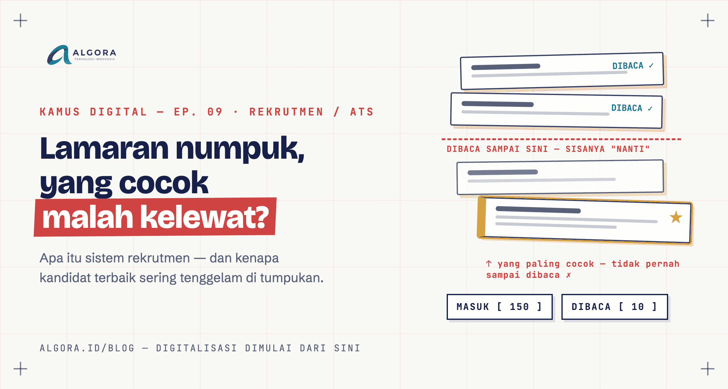 Apa itu Sistem Rekrutmen (ATS)? (Dan Kenapa Kandidat Terbaik Sering Kelewat)